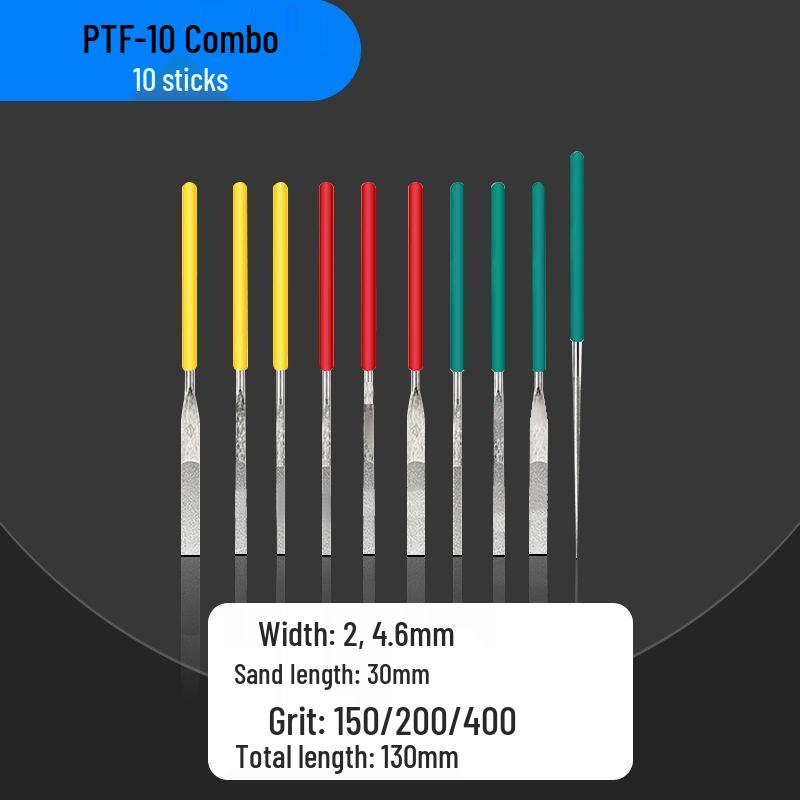 Diamond Sand Alloy File Set CF-400 for Flat Mold Grinding