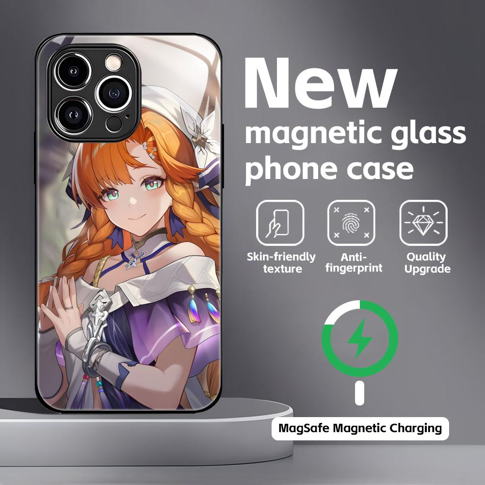 Wuthering Waves SIGRIKA Phone Case For iPhone17 16 15 14 13 12 11 X XR XS 8 Plus Mini Pro Max Glass Magnetic Case