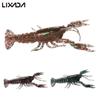 Lixada 12cm/19g Soft Crawfish Shrimp Lobster Claw Bait Artificial Lure Bait Swimbait