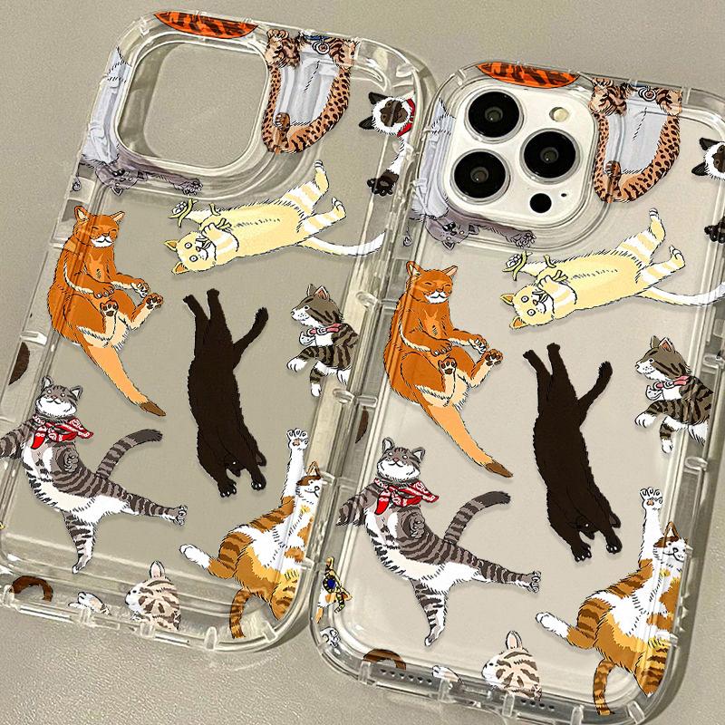 Airbag Phone Case for iPhone 11 13 16 Pro Max iPhone 14 15 12 13 Pro Max 16 Plus 7 8 Plus Samsung S24 FE A55 A05S A54 A06 S22 A15 S23 A12 A22 A52S A34