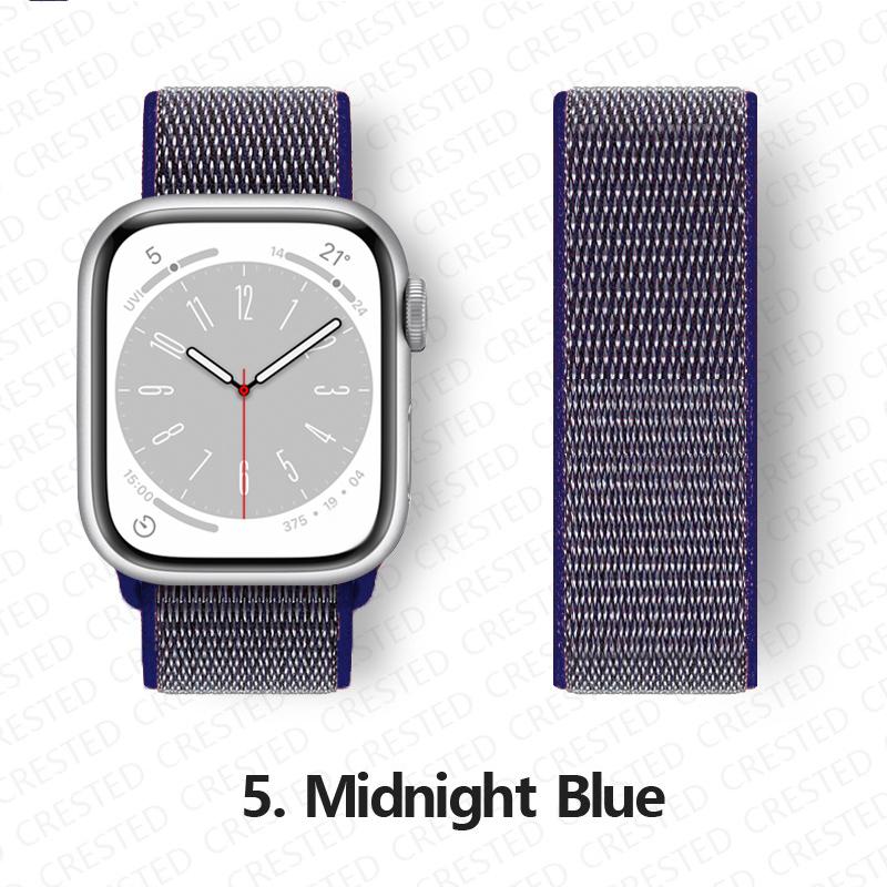 Нейлоновый ремешок для Apple Watch 10 Ремешки 46мм 44мм 40мм 45мм 41мм 49мм 42мм 38мм Браслет Correa iwatch Серия 8 se 7 6 3 9 11 40 мм