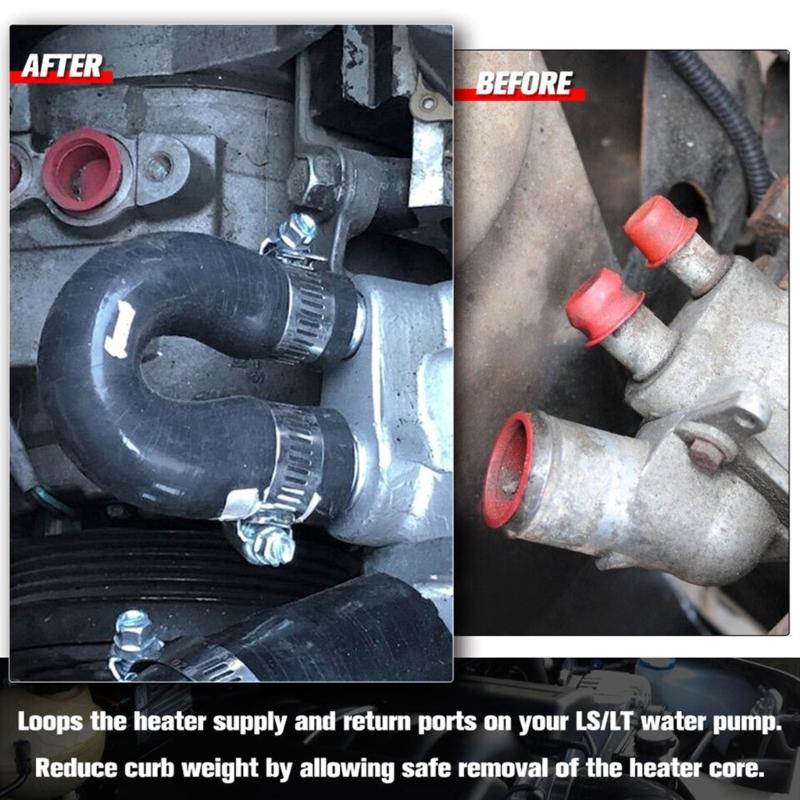 Сердечник нагревателя удалить перепускной шланг охлаждающей жидкости, переходник, совместимый для LQ4 LQ9 551699, водяной насос двигателя, эффективные охлаждающие детали
