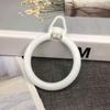 Curtain Hanging Ring Plastic Rod Rings Hooks for Drapes Holder Shower Curtains Drapes Plastic Holder