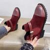 Fashion New Fashion Women Boots Autumn Winter Buckle Shoes High Heels Round Toe Platform Ankle Boots for Women Puls Size