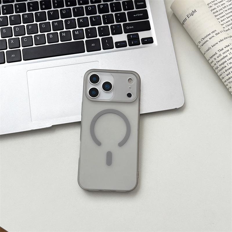Магнитный матовый чехол «Ледяной туман» для iPhone 17 Pro Max - Полупрозрачный, Приятный на ощупь, Жесткая поликарбонатная защитная крышка