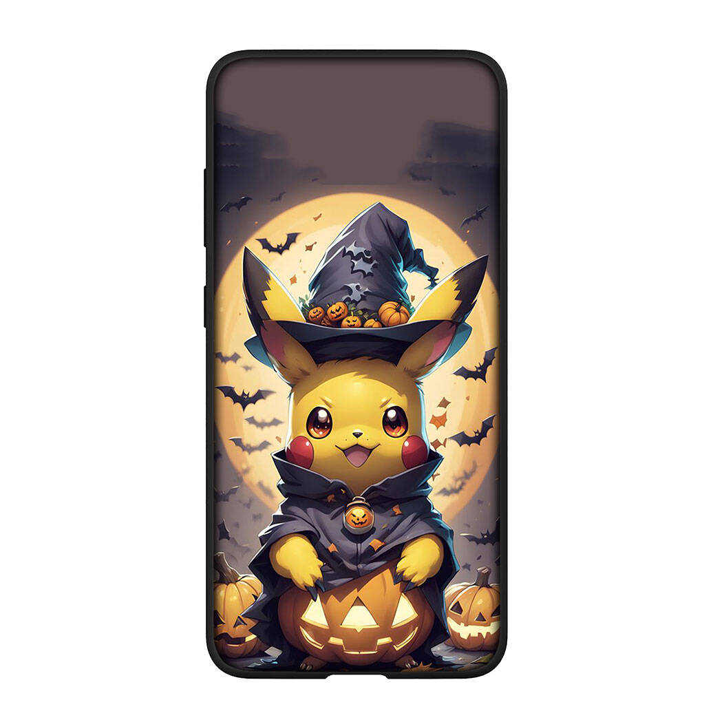 Phone Case for Samsung Galaxy S25 S23 S22 S24 Ultra FE Plus A05 A06 A15 A16 A36 A37 A35 A52 A54 A55 A56 A57 A25 A53 A17 Anime Pokemon GO Pikachu Cover