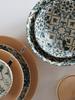BOWL 20 cm LARGE BOWL SALAD BOWL LINE MOSAIQUE OLIVE PATTERN