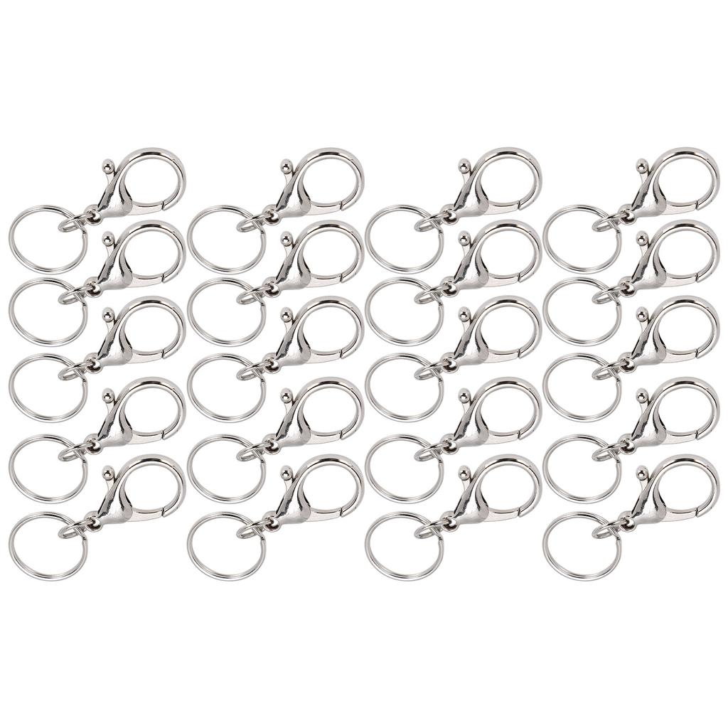 20Pcs Key Chain Clip Hook Swivel Lanyard Snap Keychain Key Ring DIY Accessories Hardware21x35mm Big
