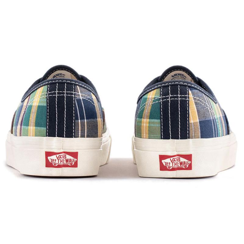 Vans Стиль 44 Низкие Кеды Повседневная Обувь для Скейтбординга Унисекс Желто-Зелено-Синяя Клетка 'Желто-Зелено-Синие' Кроссовки VN0A5KX45TK