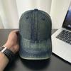 Весенне-летняя солнцезащитная washed old denim большая окружность головы нишевая мягкая верхняя бейсболка женская