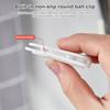 2Pcs Convenient Shower Curtain Fixing Clip Self Adhesive Splash-Proof Rectangle Bath Curtain Fixing Buckle Clamp Bathroom Supplies