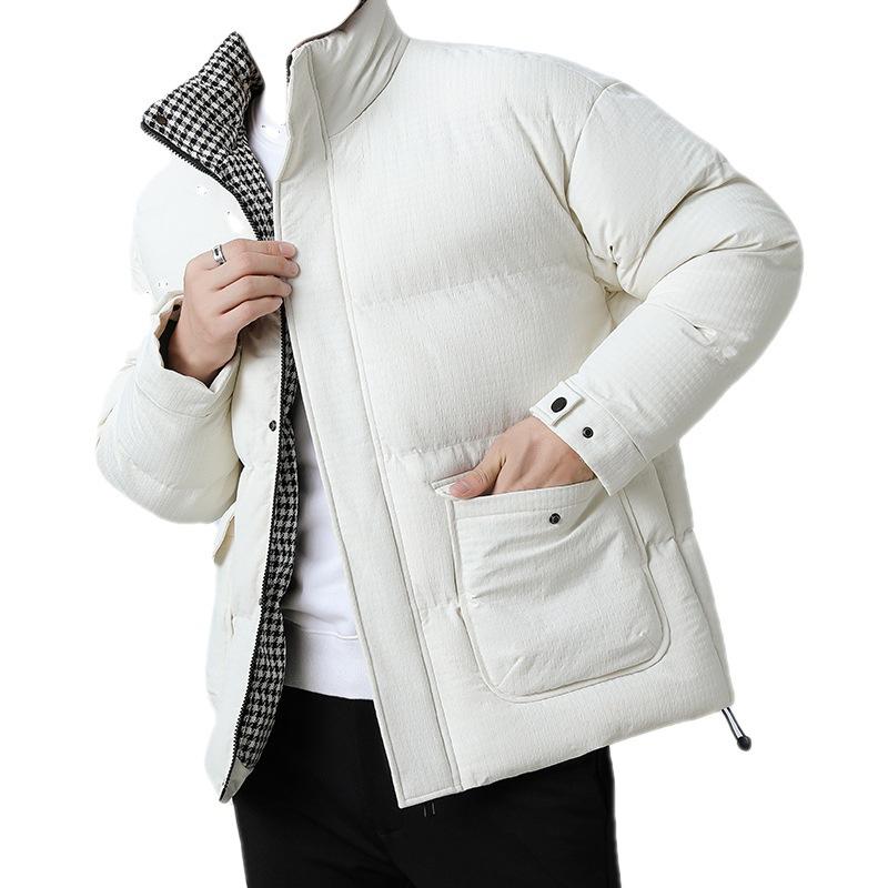 Мужская хлопковая куртка 2023, осенне-зимняя теплая хлопковая куртка, верхняя повседневная утепленная хлопковая куртка на пуху