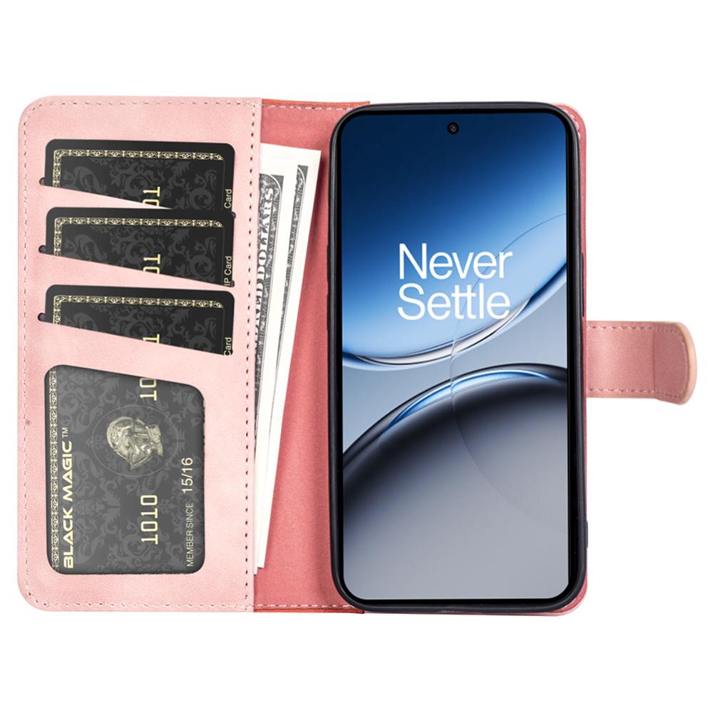 Для OnePlus Nord 4 Чехол-кошелек Кожаный чехол для телефона Сшивка цвета