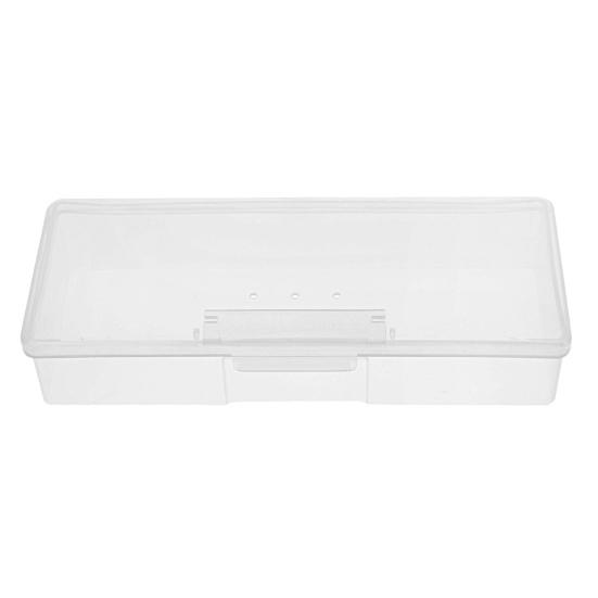 Storage Box Transparent Multifunctional Plastic Nail Storage Organizer Case for Cosmetic