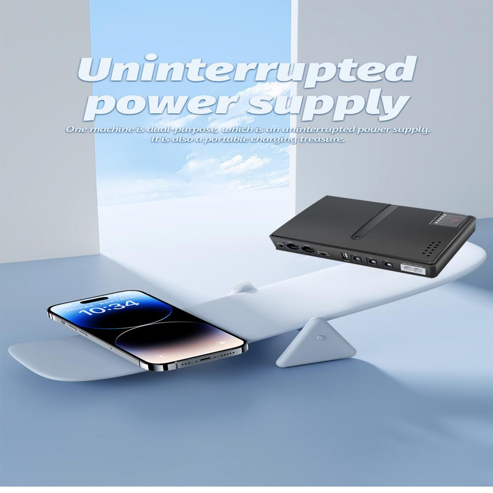 Резервный аккумулятор UPS 5 В 9 В 12 В 2 А 15 В 24 В 1 А выходной источник бесперебойного питания для IP-камеры Wi-Fi