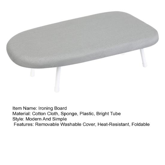 Настольная гладильная доска со складными ножками Съемный термостойкий чехол Противоскользящий Домашняя прачечная