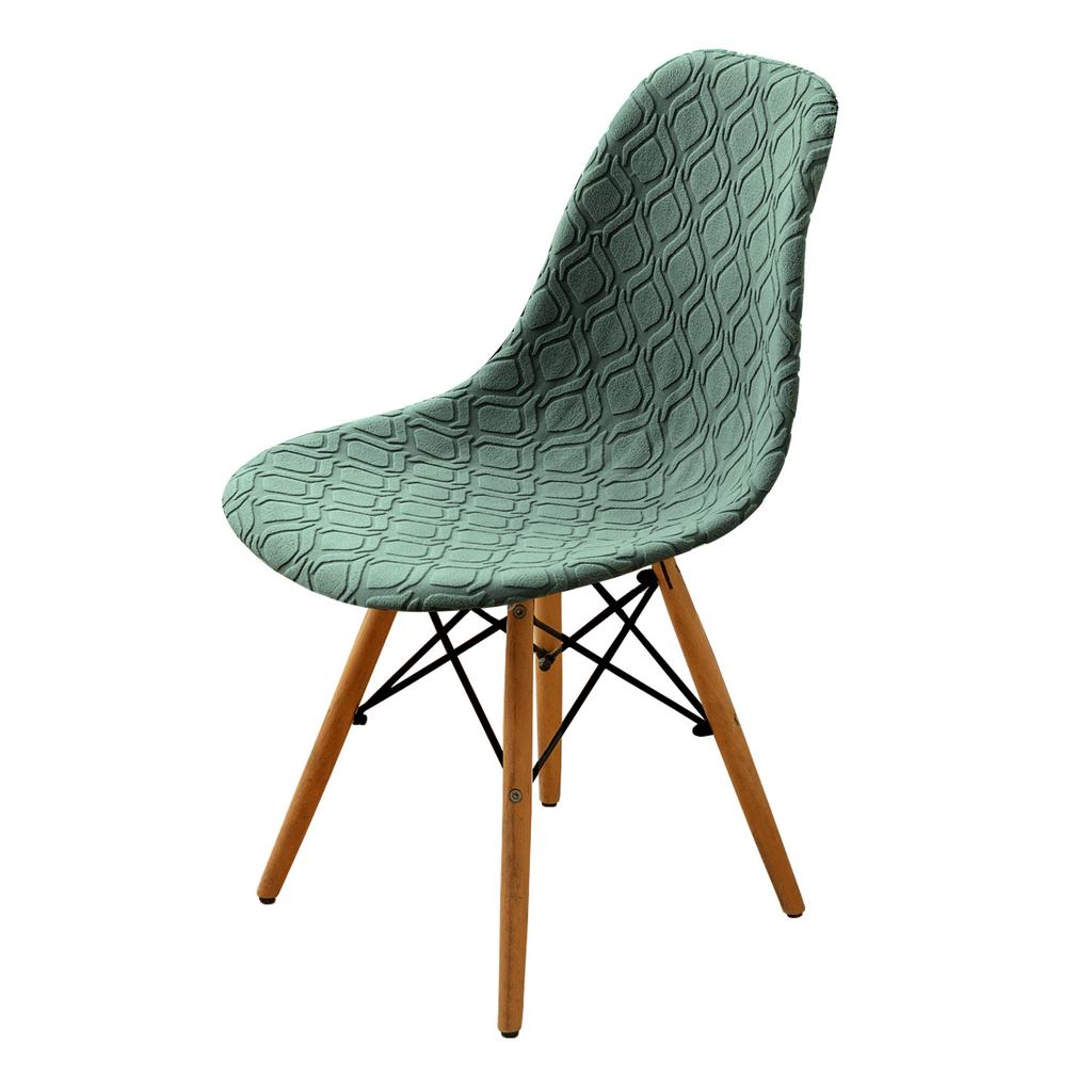 Маленький круглый жаккардовый чехол для стула Eames Shell в скандинавском стиле, современный минималистский чехол для обеденного стула