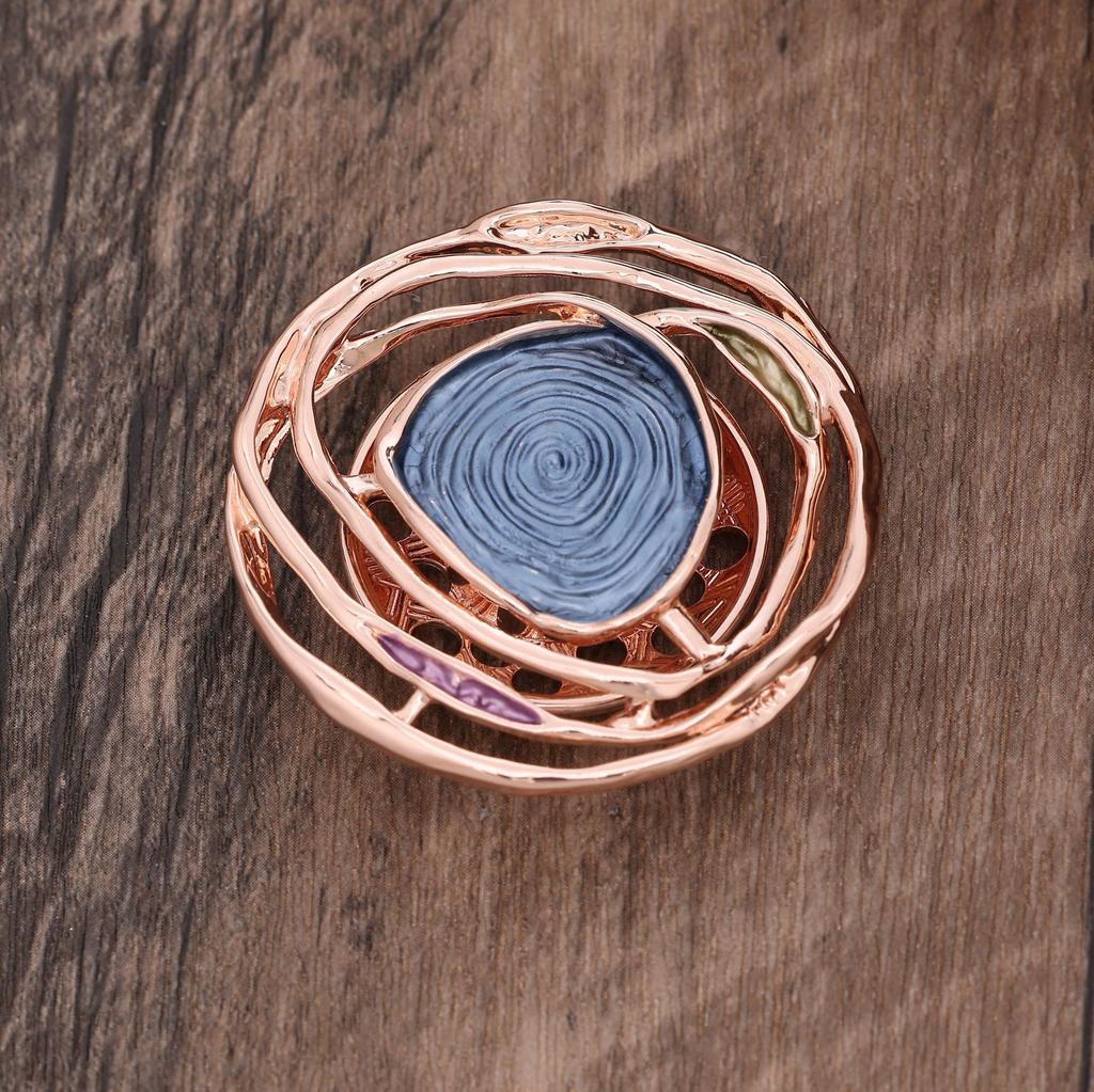 Новая геометрическая ажурная эмалевая магнитная брошь в виде розы, женская сумка, многофункциональные аксессуары для шелкового шарфа