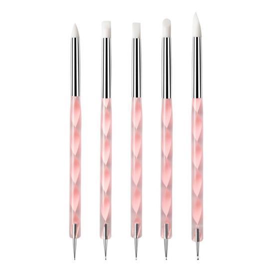 5 шт. силиконовый инструмент для лепки из глины моделирование точечная керамика ремесло для DIY нейл-арт украшения торта