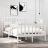 VidaXL Bed Frames White Solid Wood 120x190 Cm Small Double 3104099