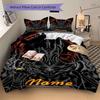 Custom Textile Dark Lord Mask Bedding 3 Piece Set HD Print Duvet Cover Pillowcases for Teens Adult Bedroom Decoration