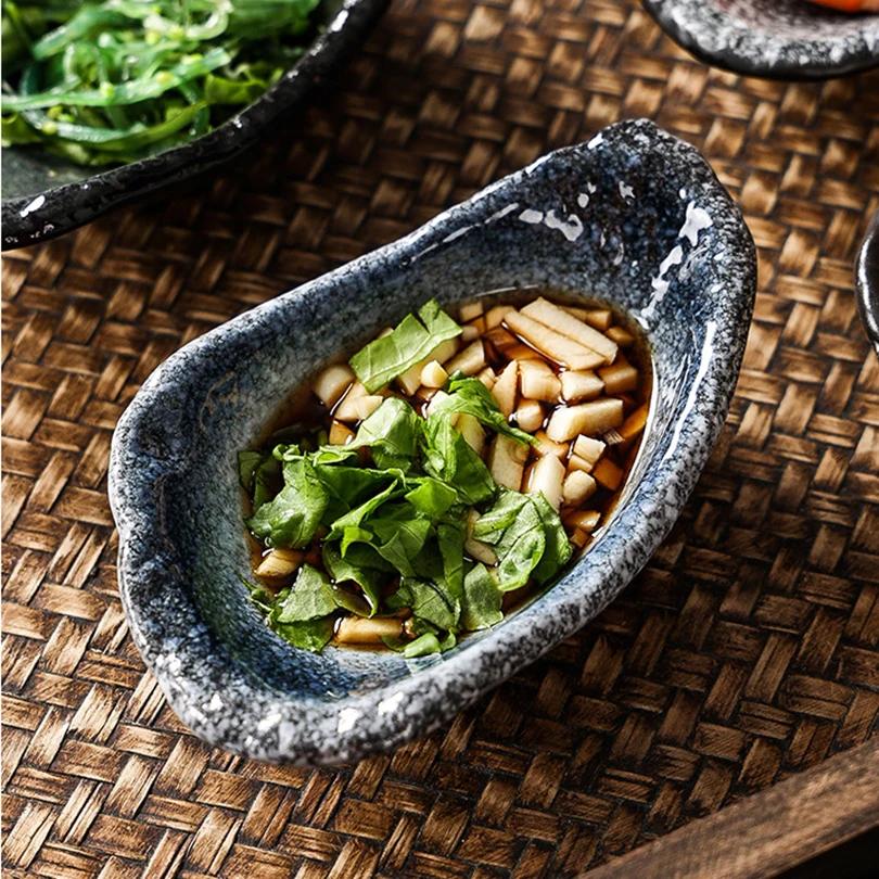 1 шт. Новые креативные блюда для соуса, суши-тарелка, японский стиль, керамические блюда для барбекю, фруктовые десертные тарелки, кухонная утварь