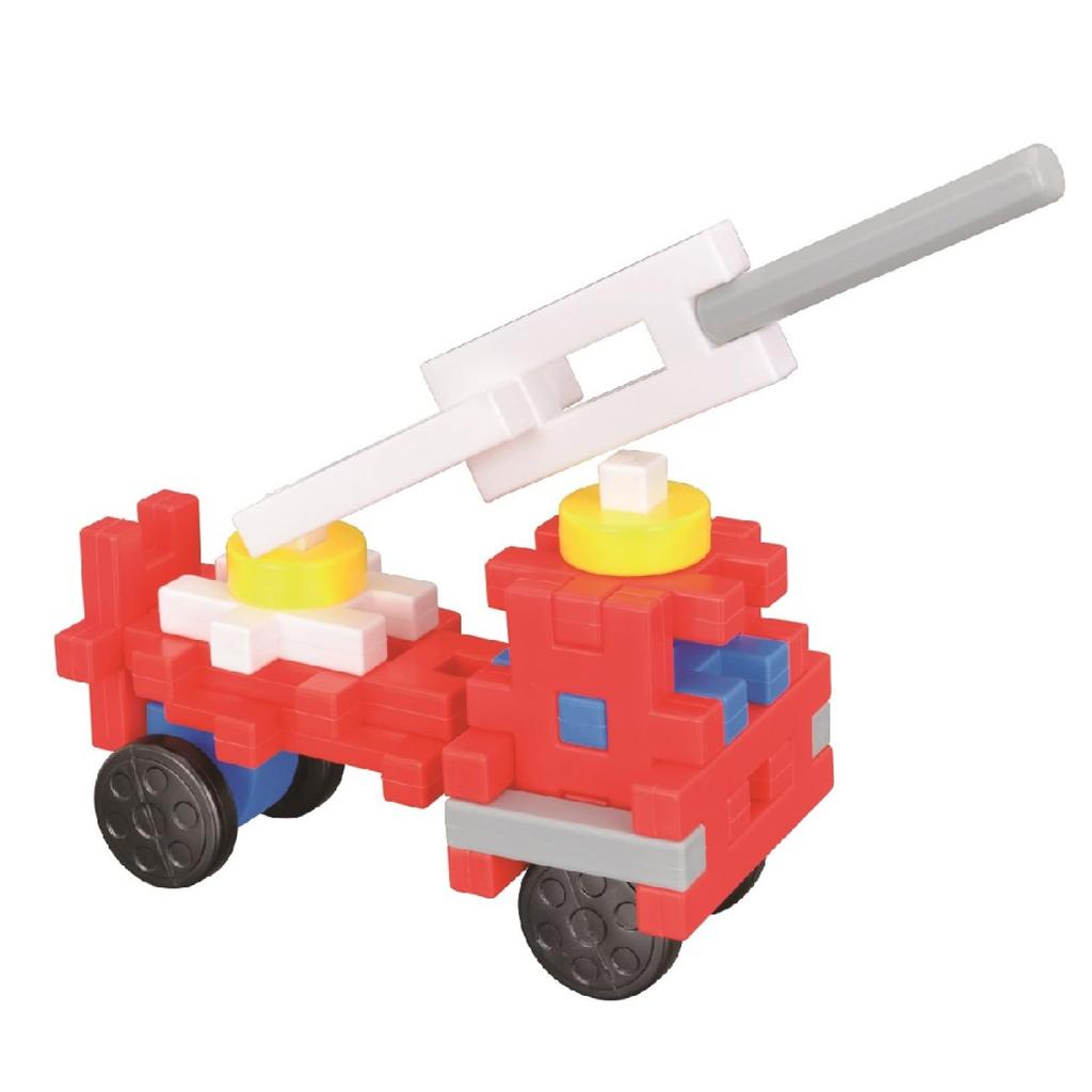 Gakken New Block Fire Engine Bottle (Ages 2 and up) 83754, 9 Types, 32 Parts