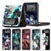 Case for Samsung Galaxy ZFlip3 ZFlip Z Flip 3 5G Z Flip 4 Flip3 Flip4 Zflip Hard PC Cover Game Genshin Impact Anime Shell