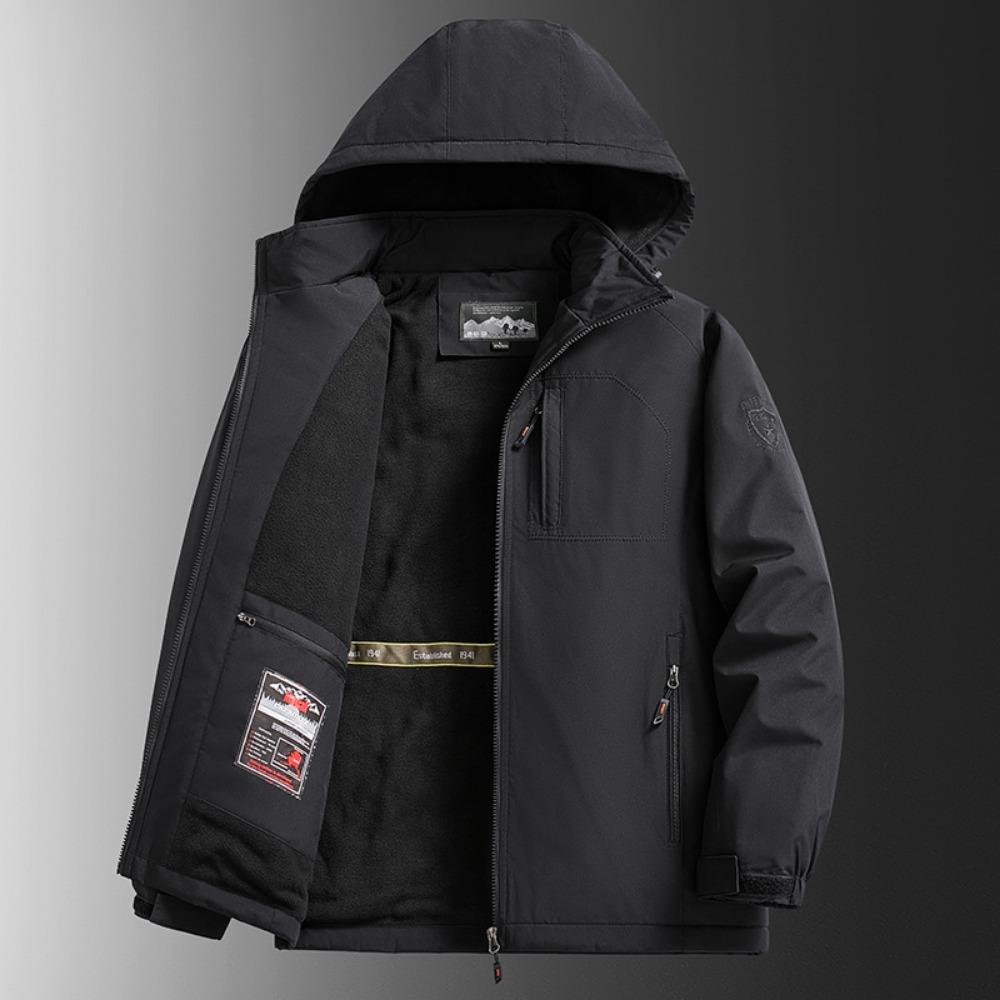 Зимняя куртка Мужские парки Однотонная Утепленная Теплая Куртка Мужская Флисовые куртки Однотонная Повседневная Парка Мужская Женская Модная одежда