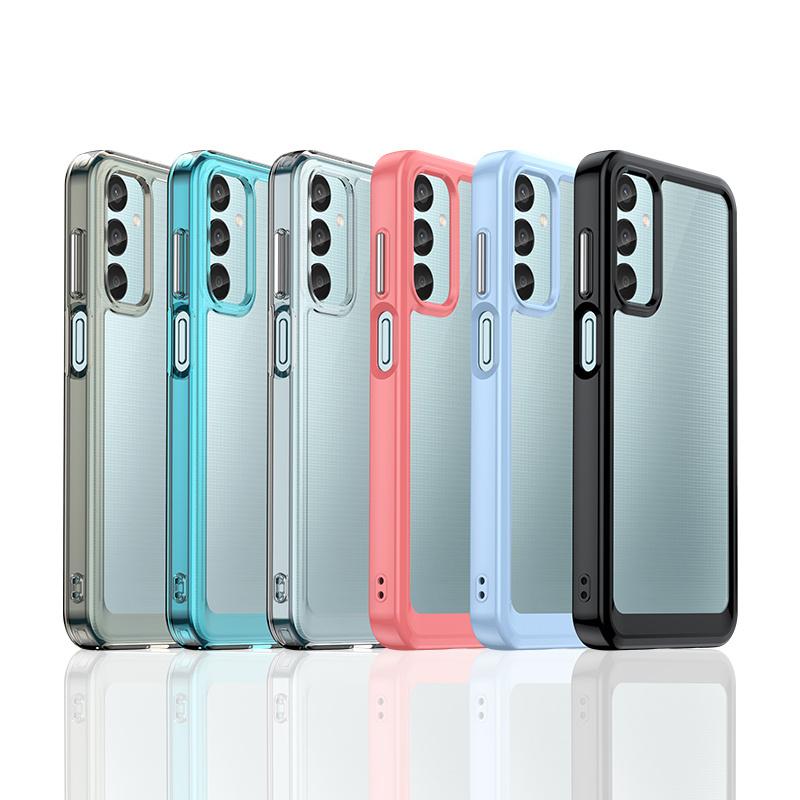 Для Samsung M55 Чехол Обложка Samsung Galaxy M55 M 55 5G Capas Противоударный Бампер для телефона Прозрачная Рамка Прозрачный Samsung M55