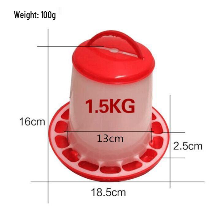 Ведро для корма для птицы 1,5 кг для кур, уток, гусей: Кормушка 3 кг