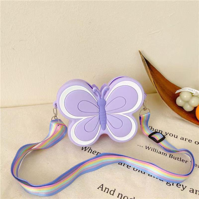 Очаровательный мультяшный силиконовый кошелек для монет в виде кролика и сумочка через плечо для маленькой девочки