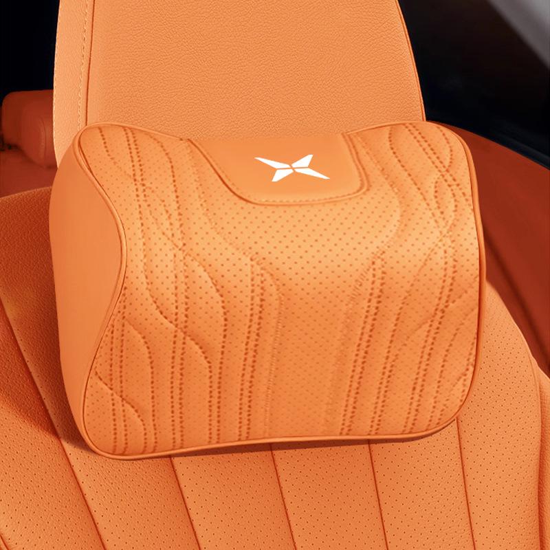 XPeng Car Seat Neck Pillow & Lumbar Support Cushion for P7, P5, G3i, G9, G6 – Breathable and Comfortable.