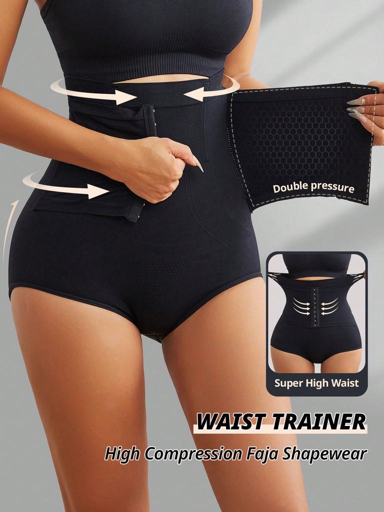 Women Seamless High Waist Waist Cincher Panty Briefs Strong Compression Faja Shaperwear Tummy Control Body Shaper Belly Shaping Butt Lifting Underwear