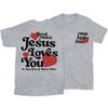 2026 Summer New Good New Jesus Love You Chrsitian High Quality Casual Breathable Unisexs and Womens Roundneck Tshirt