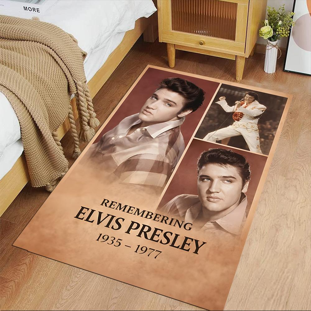 Elvis Presley Floor Mat Suitable for Hallway Balcony Dormitory Study room Antislip Carpet Anime Office Decor Perfect Gift for Women/Men