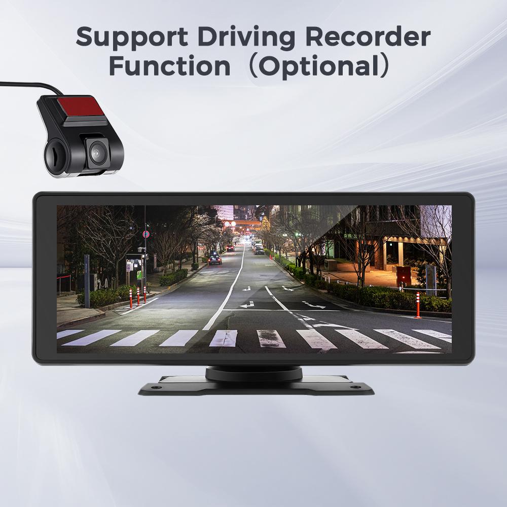 Автомобильный плеер Дисплей Монитор CarPlay Android Auto Мультимедийный MP5-плеер 10,26-дюймовый Портативный IPS-экран WiFi Bluetooth FM с 720P Видеорегистратором