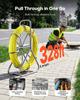 Fish Tape Fiberglass, 100M 6.3MM, Duct Rodder Fishtape Wire Puller with Stand, Cable Running Rod with Locking Mechanism, Fishing Tools, for Walls