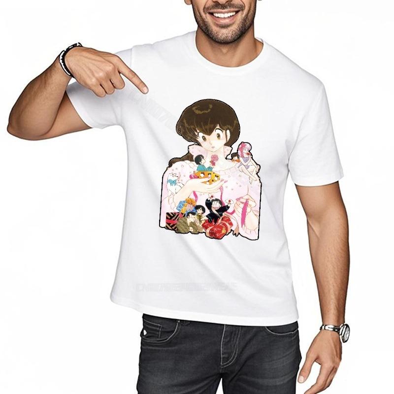 Tshirt Men Adult New Teeshirts Anime Girl With Pets Short Sleeve Classic Tshirt Cool Cotton Essential Teeshirts