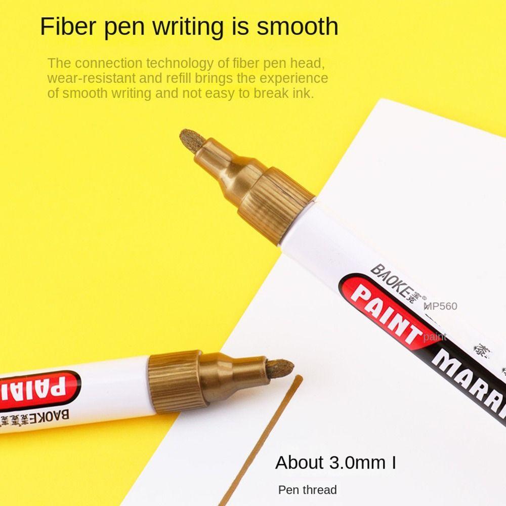 Цветной масляный маркер, водостойкая флуоресцентная ручка, инструменты для учебы, маркер, принадлежности для рисования