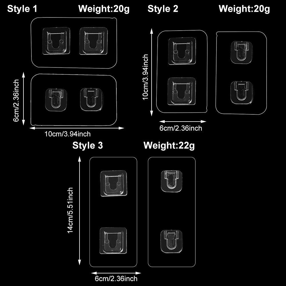 Seamless Punch-free Self-Adhesive Transparent Plug Fixer Plug Sticker Socket Holder