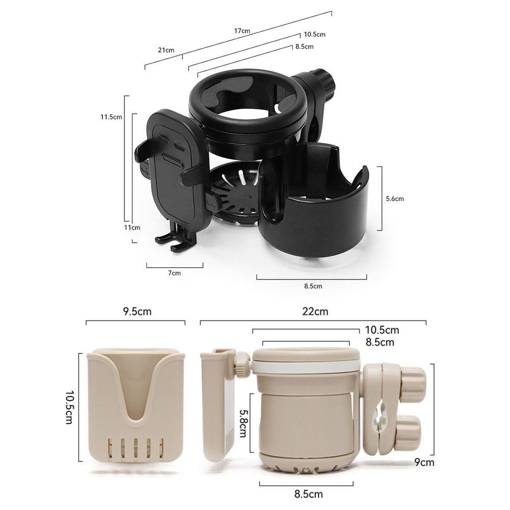 360° Rotation Cup Holder Non Slip Phone Holder Durable Baby Stroller Cup Holder  Bicycle
