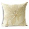 Nordic Style Golden Leaf Simple Bedside Cushion Cover Living Room Sofa Decoration Pillowcase 4040cm/4545cm/5050cm