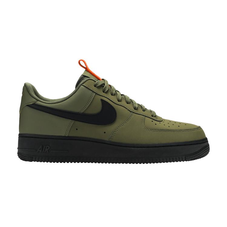 Nike Air Force 1 Low Medium Olive Мужские кроссовки Зеленая морская звезда Черные BQ4326-200