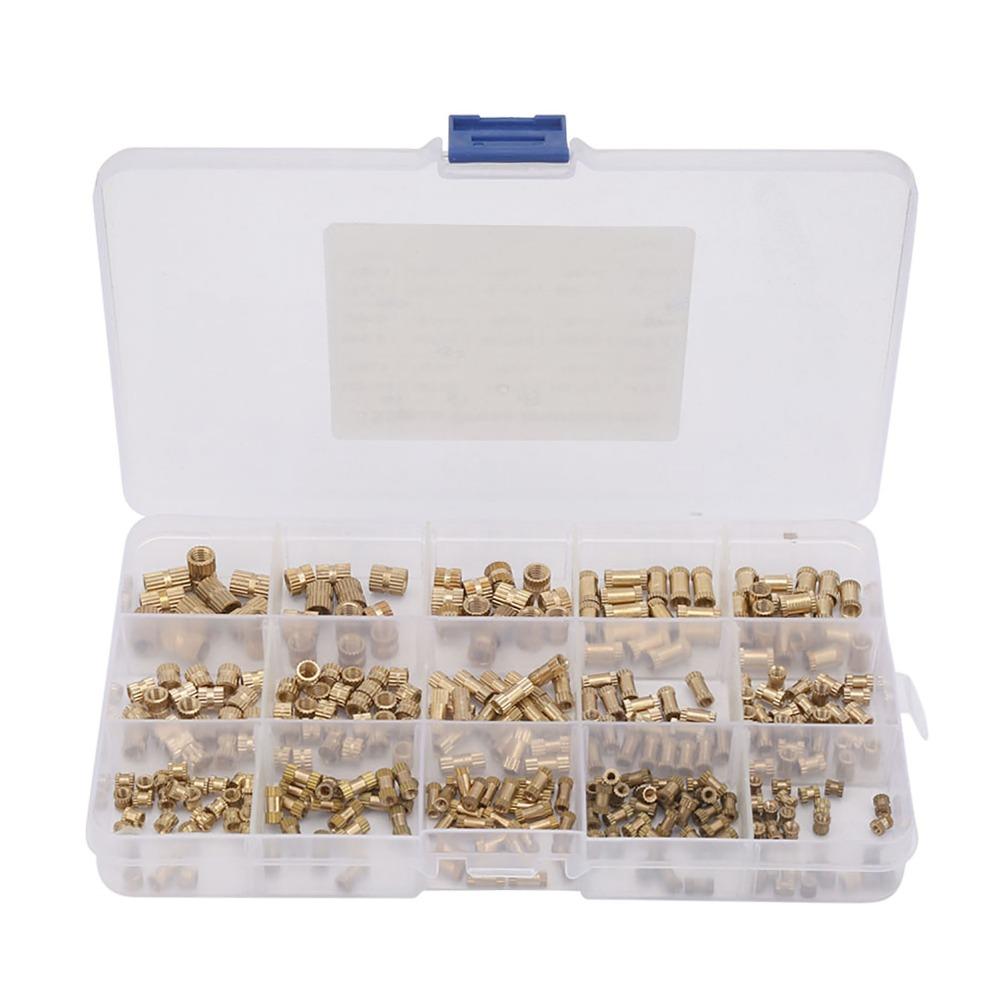 330pcs M2 M3 M4 M5 Knurled Insert Nuts Heat Set Inserts for Plastic and 3D Printing Components