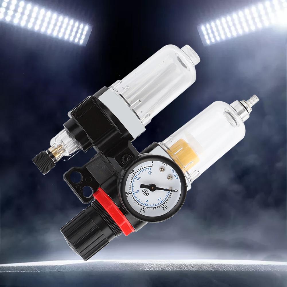 Treatment, Compressed Filter Regulator, AFC2000 Oil-water Separator Filter, 1Celsius4 Inch NPT Pressure Regulator, Gas Liquid, A essories