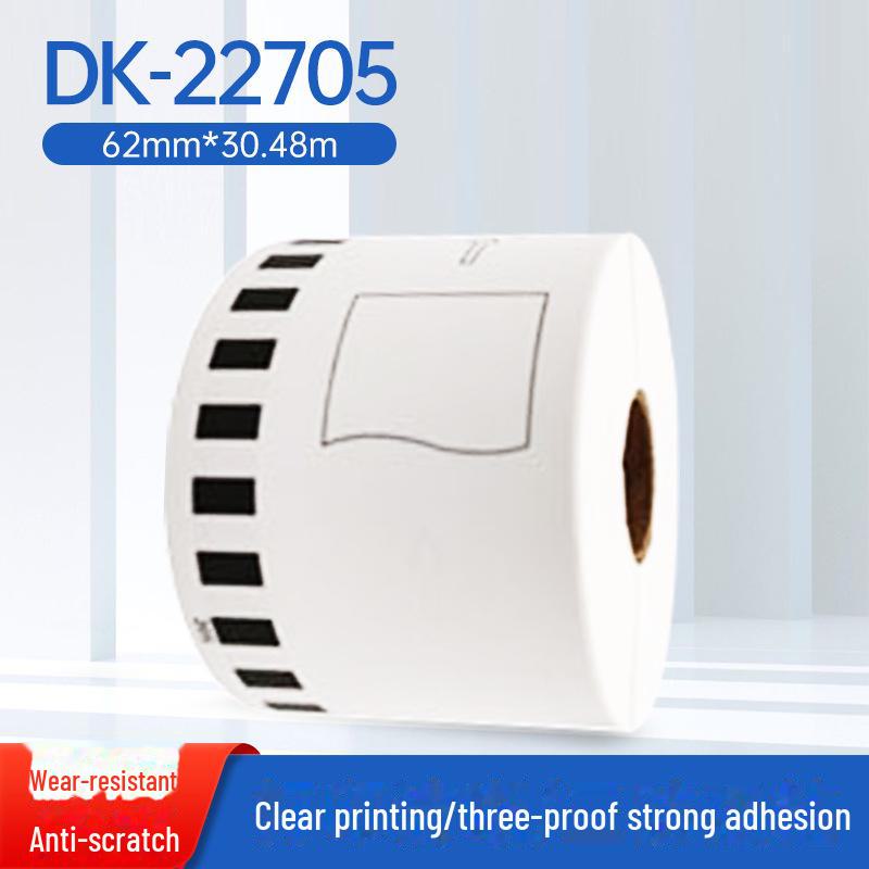 Brother QL-700/800 Thermal Label Printer with Self-Adhesive, Water-Resistant DK-22205 Labels