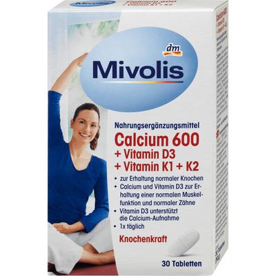 DM Mibolis Кальций 600 + Витамин D3 + K1 + K2 30ст