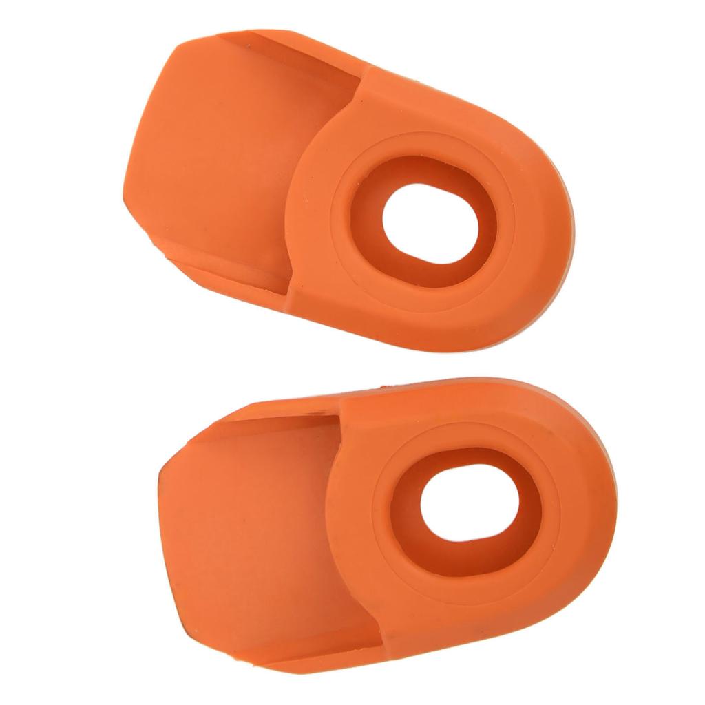 2PCS Bike Crank Cover Protector Silicone BIcycle Crank Arm Sleeve Cover Protective CaseOrange