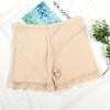 Lace Side Dance Bottoms Mid Waist Comfortable High Elastic Women's Safety Pants Anti-Shine Leg Pants
